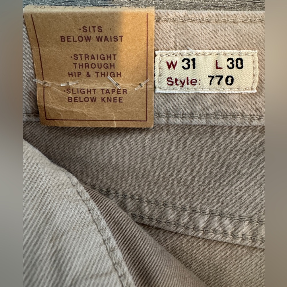 J. Crew 770 Straight-Fit Stretch Garment-Dyed 5-Pocket pant.Khaki. W 31 NWT/$118 - Picture 4 of 13